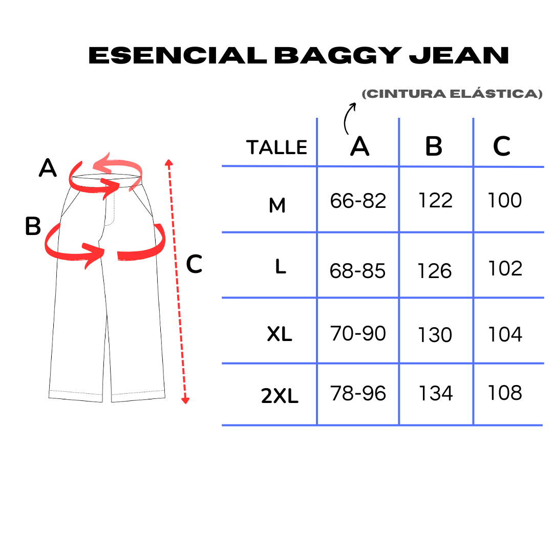 ESENCIAL JEAN BAGGY AZUL