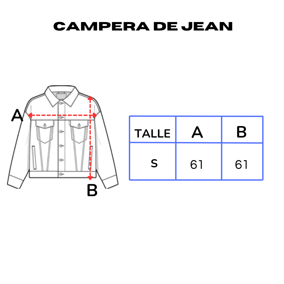 CAMPERA JEAN BOXY (Azul claro)