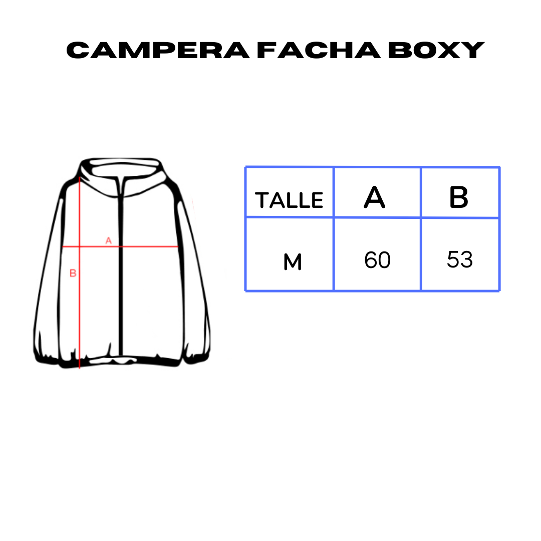 CAMPERA FACHA BOXY REGULABLE UNISEX
