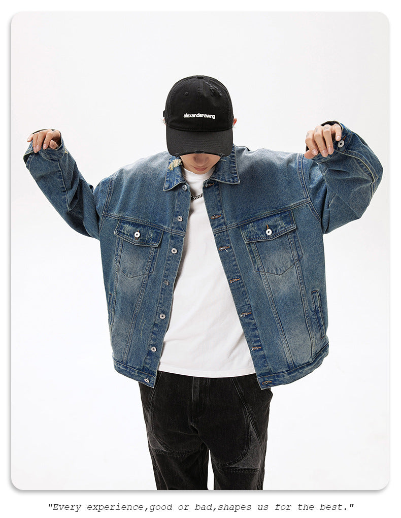 CAMPERA JEAN BOXY (Azul claro)