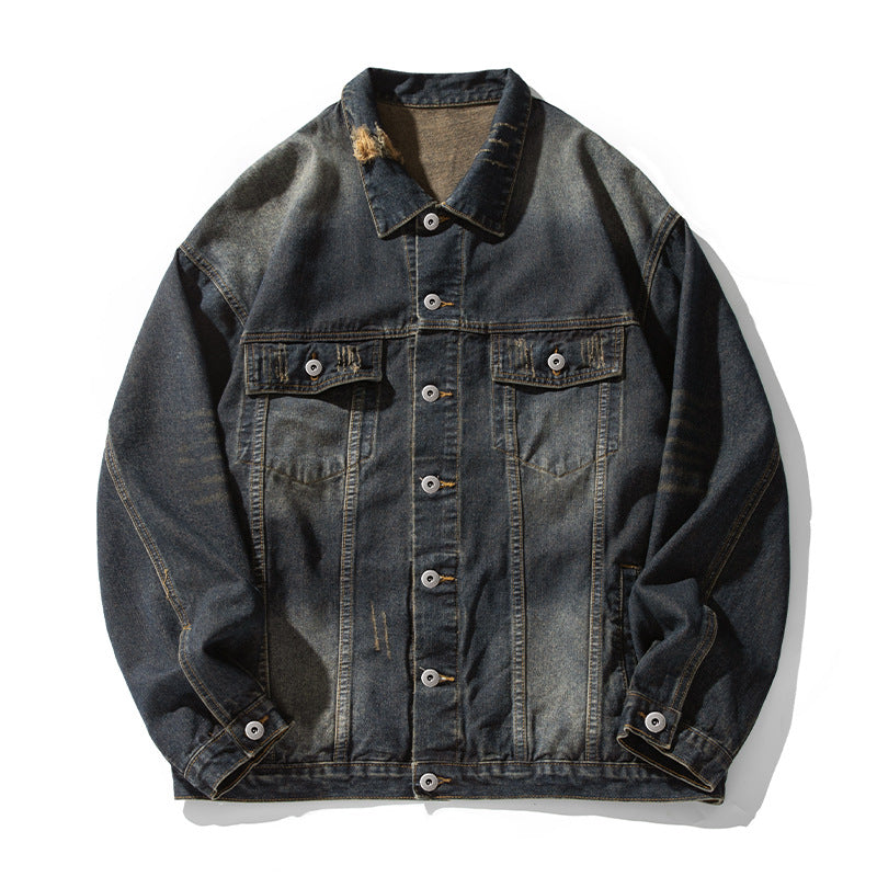 CAMPERA JEAN BOXY (Azul oscuro)