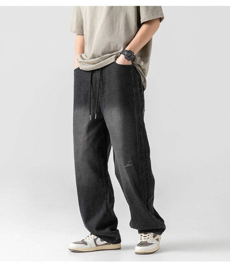 ELASTIC JEAN RAYAS (NEGRO)