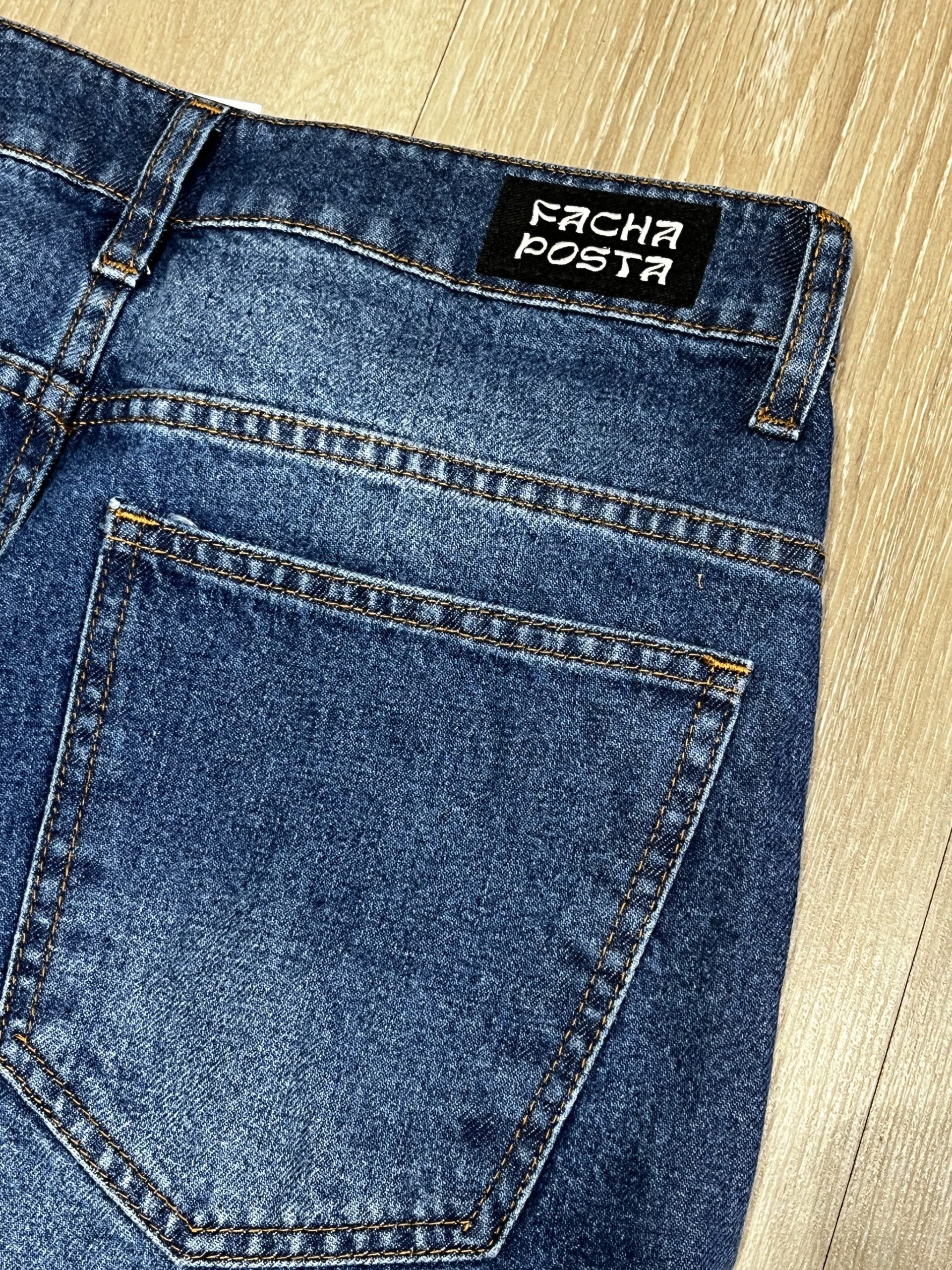 BERMUDA BAGGY 3/4 AZUL 2.0