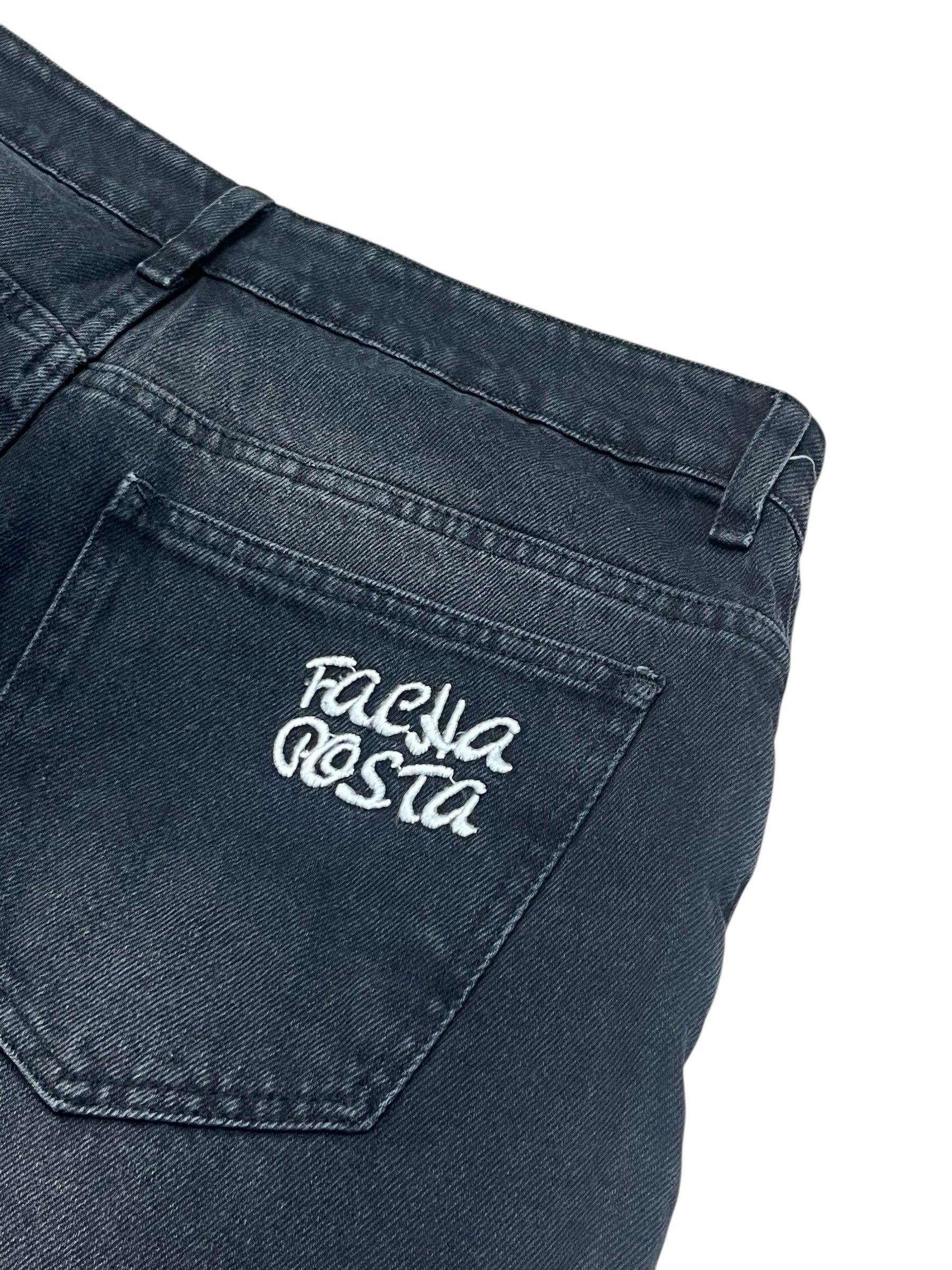 BERMUDA BAGGY 3/4 STARS NEGRA