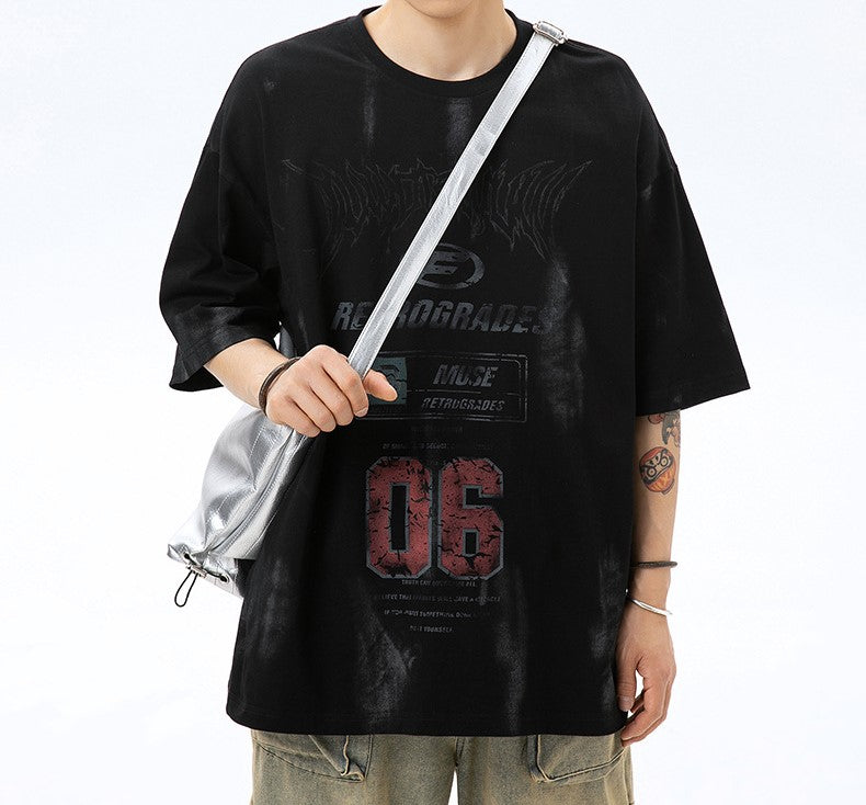 REMERA GOTEO (NEGRA)