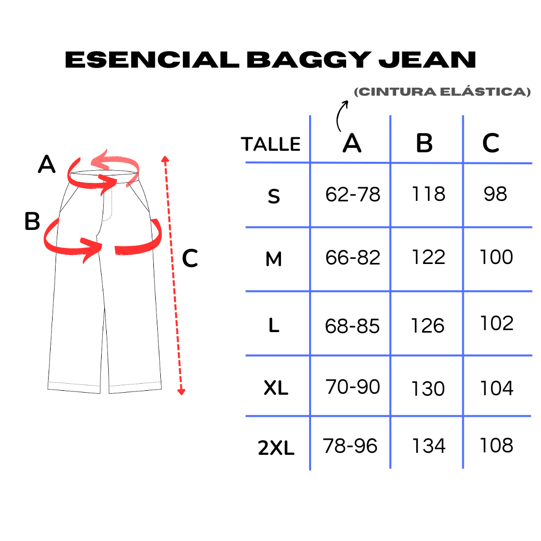 ESENCIAL JEAN BAGGY NEGRO