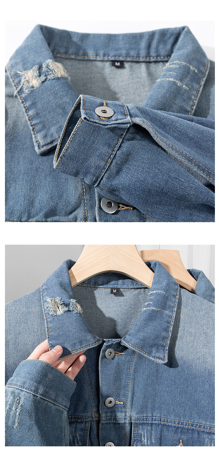 CAMPERA JEAN BOXY (Azul claro)