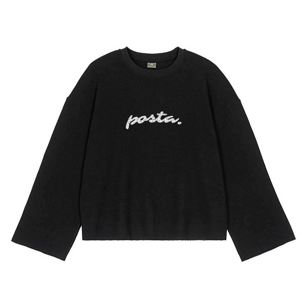 BUZO BOXY WAFFLE 'Posta' (Wide Sleeves)