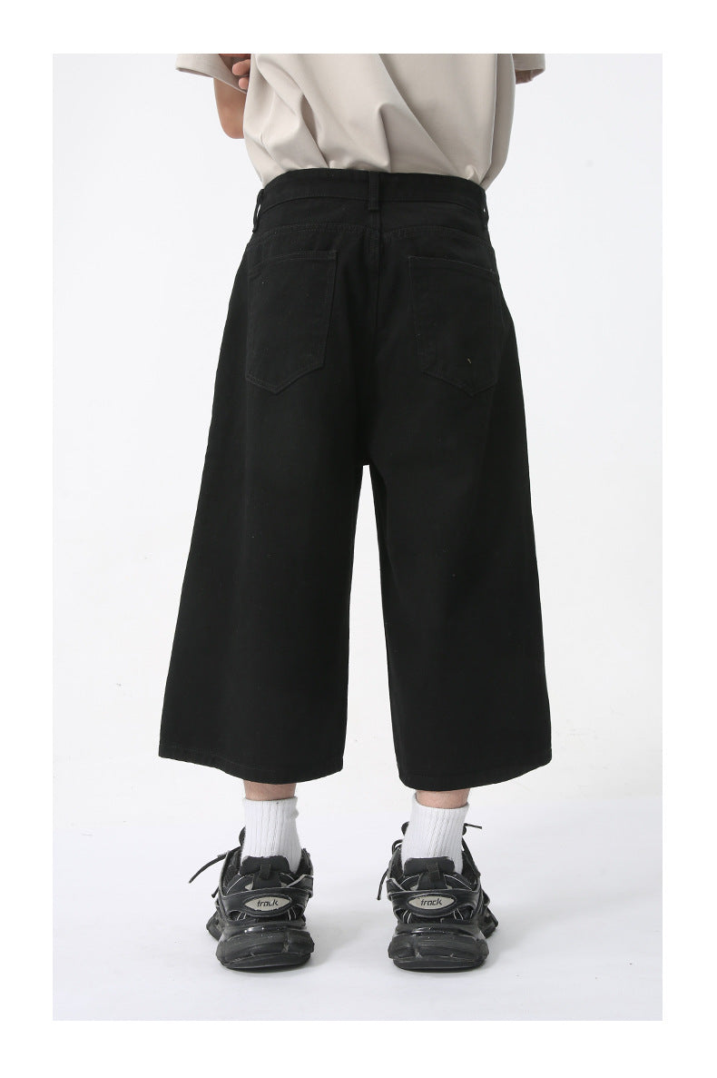 BERMUDA BAGGY 3/4 TOTAL BLACK