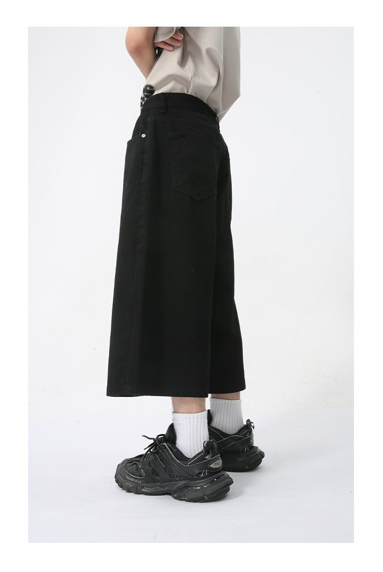 BERMUDA BAGGY 3/4 TOTAL BLACK