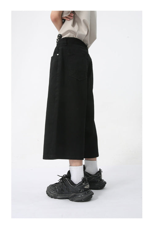 BERMUDA BAGGY 3/4 TOTAL BLACK