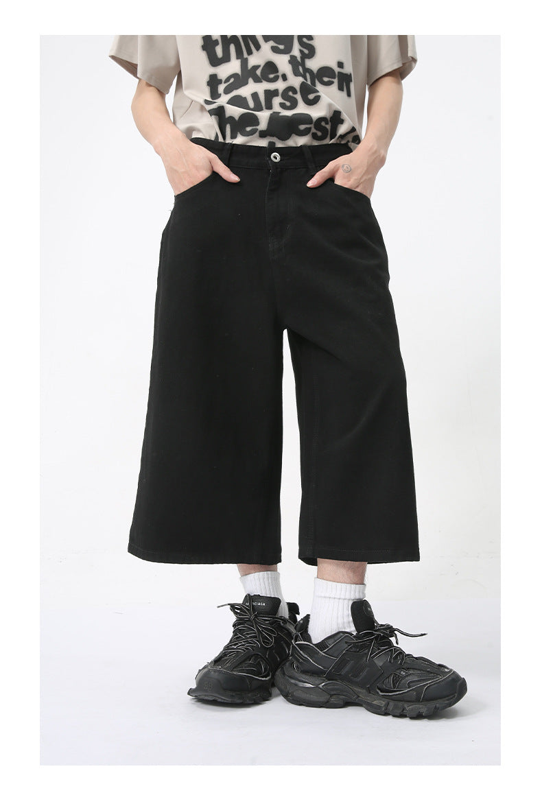BERMUDA BAGGY 3/4 TOTAL BLACK