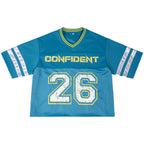 REMERA BOXY 'CONFIDENT' (AZUL)