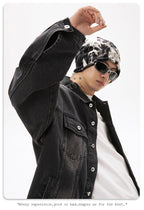 CAMPERA JEAN BOXY (Negra)