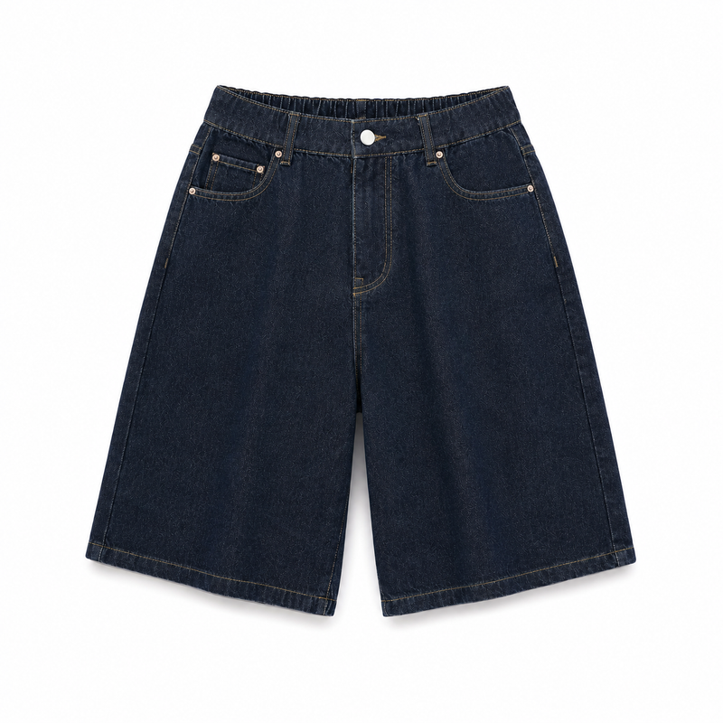 BERMUDA BAGGY 3/4 RAW (Cintura semi-elástica)