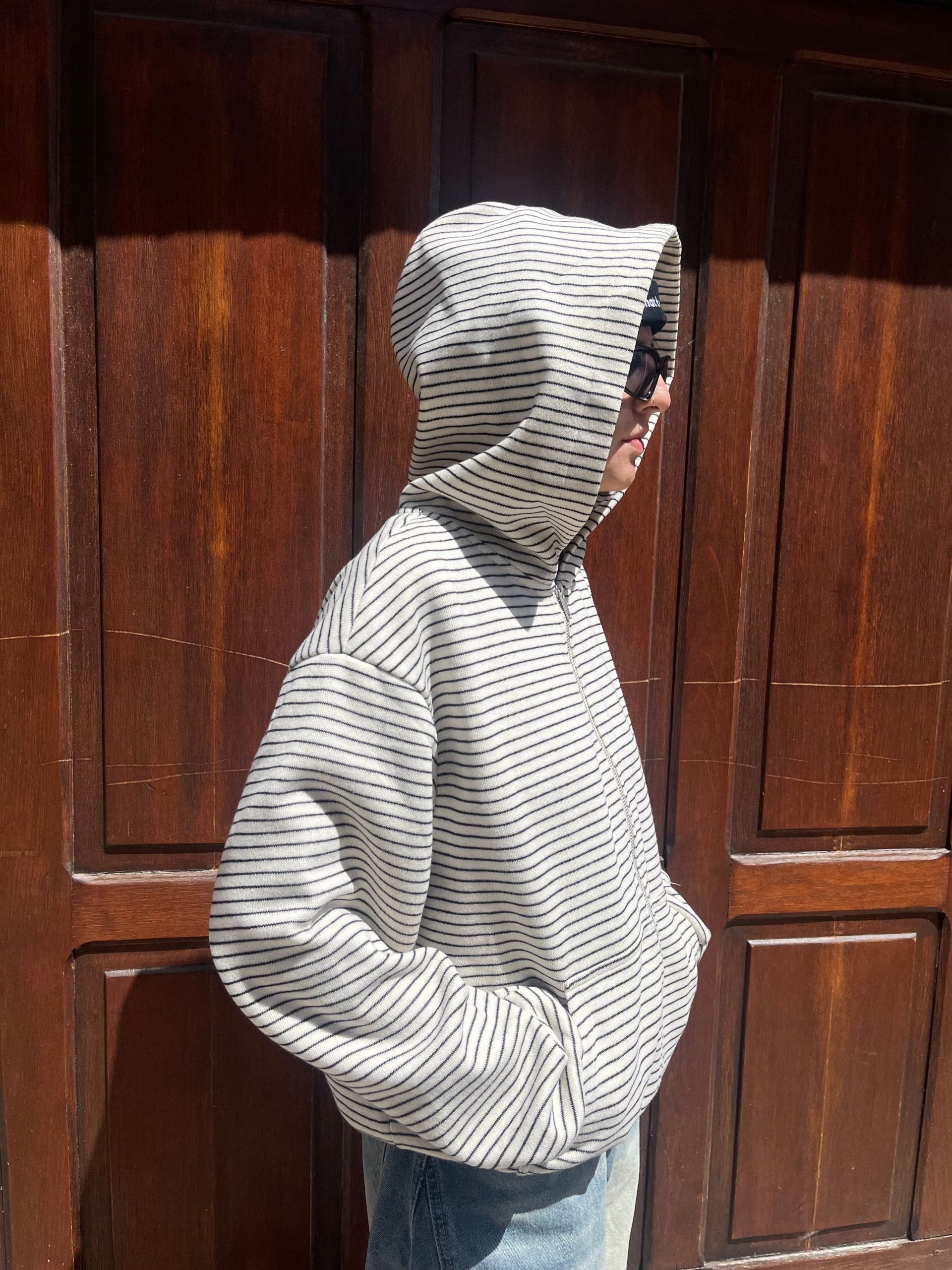 CAMPERA BOXY AURA (HUESO)