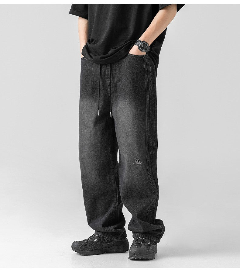 ELASTIC JEAN RAYAS (NEGRO)