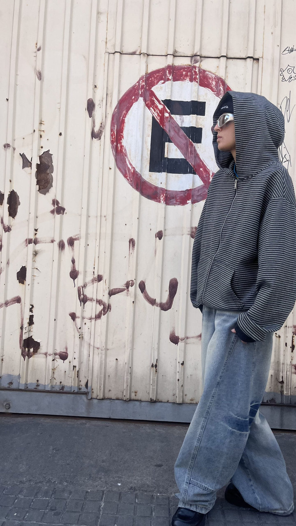 CAMPERA BOXY AURA (HUESO)