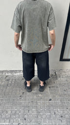 BERMUDA BAGGY 3/4 STARS NEGRA