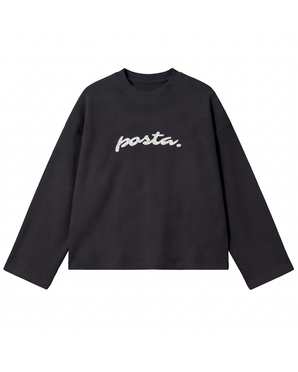 BUZO BOXY WAFFLE 'Posta' (Wide Sleeves)