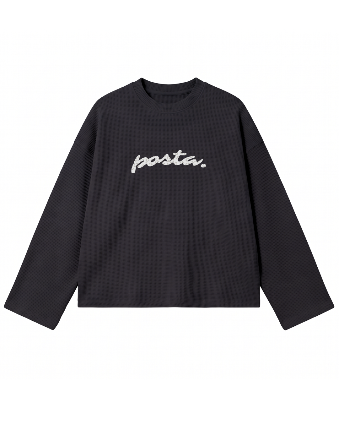 BUZO BOXY WAFFLE 'Posta' (Wide Sleeves)