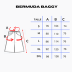 BERMUDA BAGGY 3/4 TOTAL BLACK