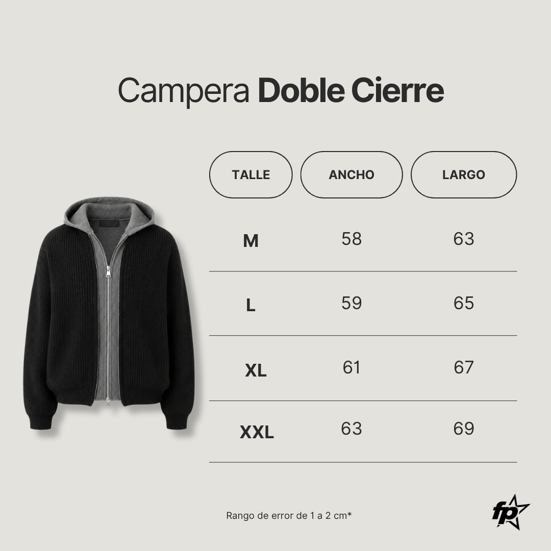 CAMPERA DOBLE CIERRE