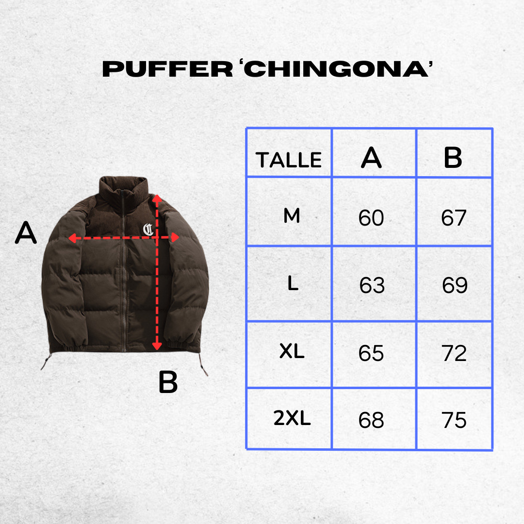 CAMPREA PUFFER 'CHINGONA' (MARRÓN)