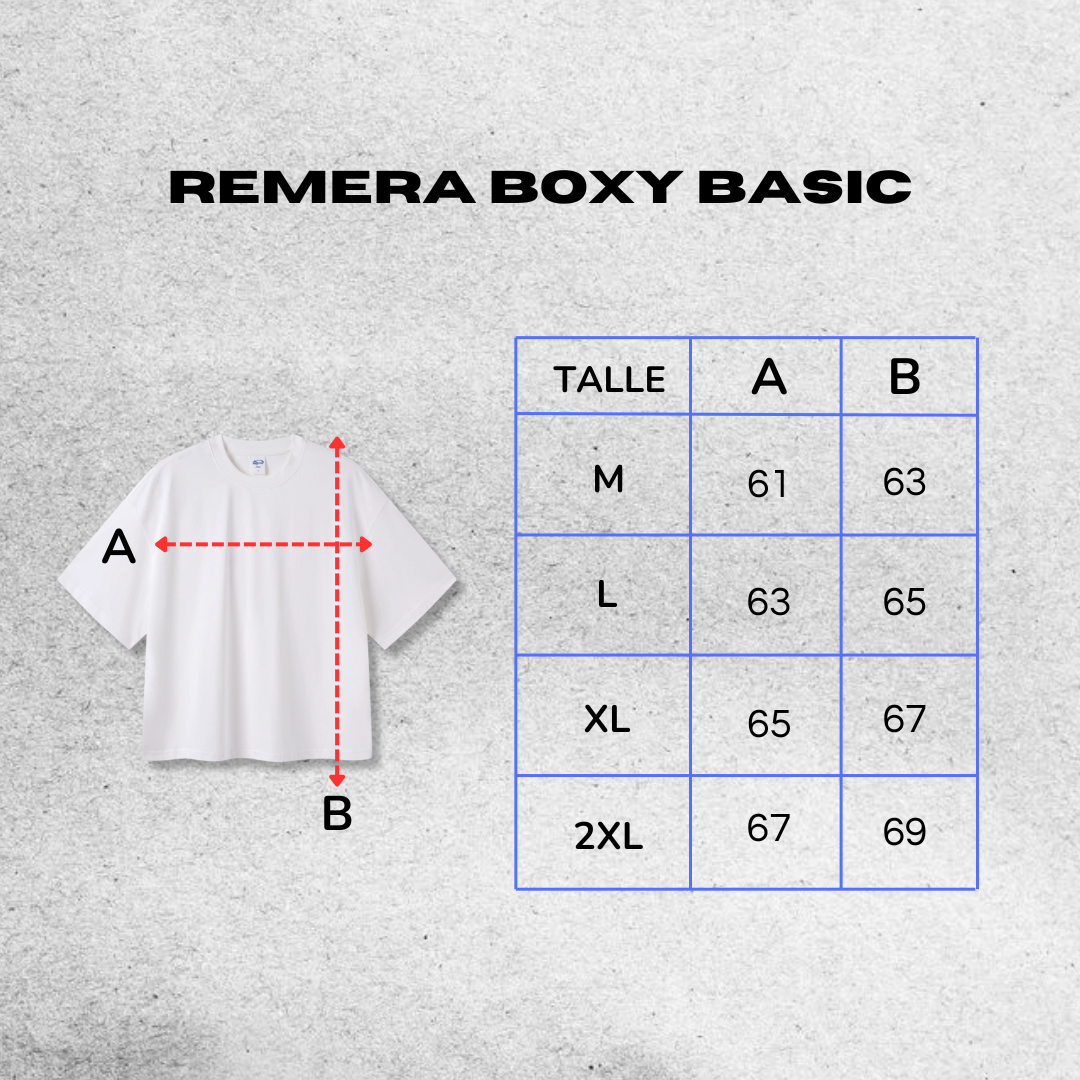 REMERA BOXY BASICA
