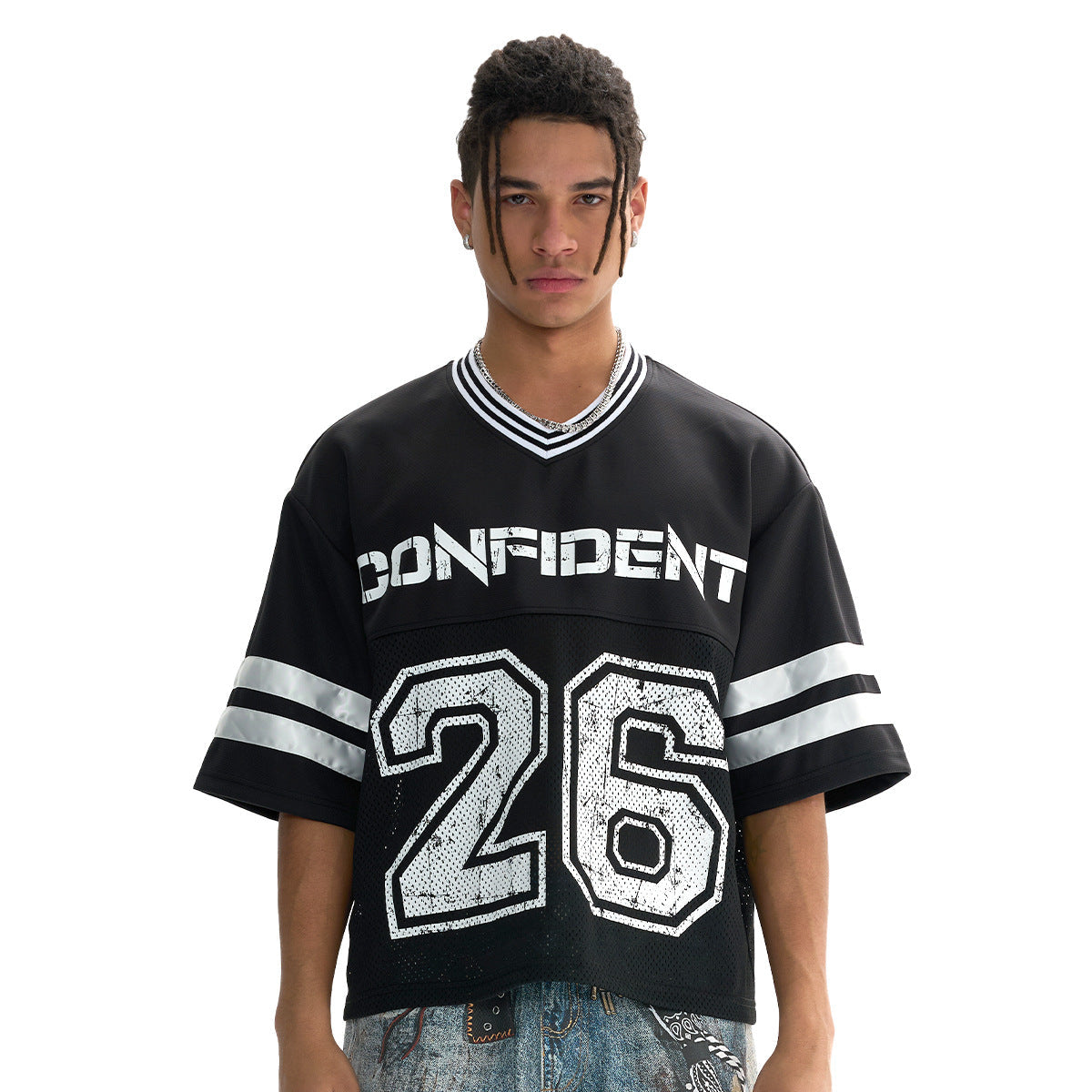 REMERA BOXY 'CONFIDENT' (NEGRA)