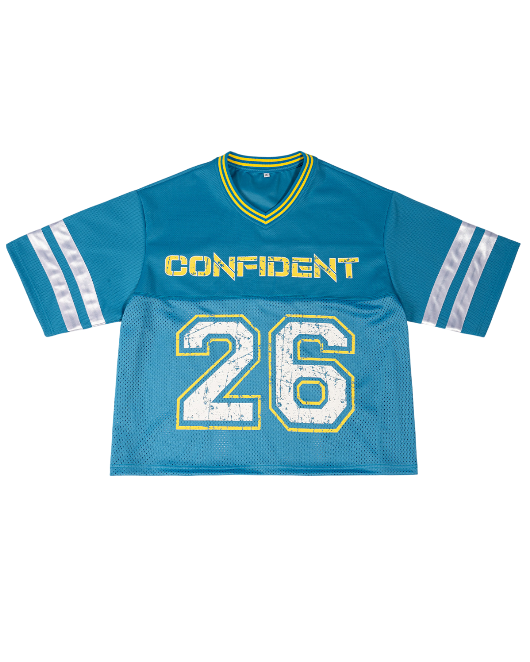 REMERA BOXY 'CONFIDENT' (AZUL)