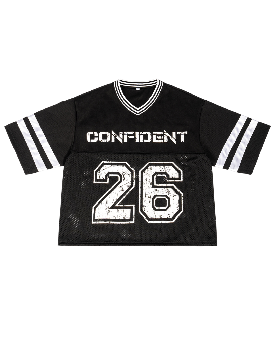 REMERA BOXY 'CONFIDENT' (NEGRA)