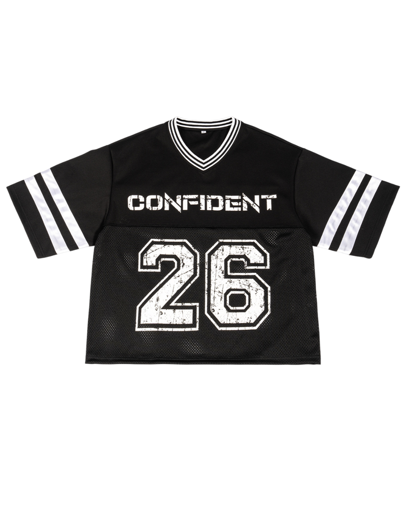 REMERA BOXY 'CONFIDENT' (NEGRA)