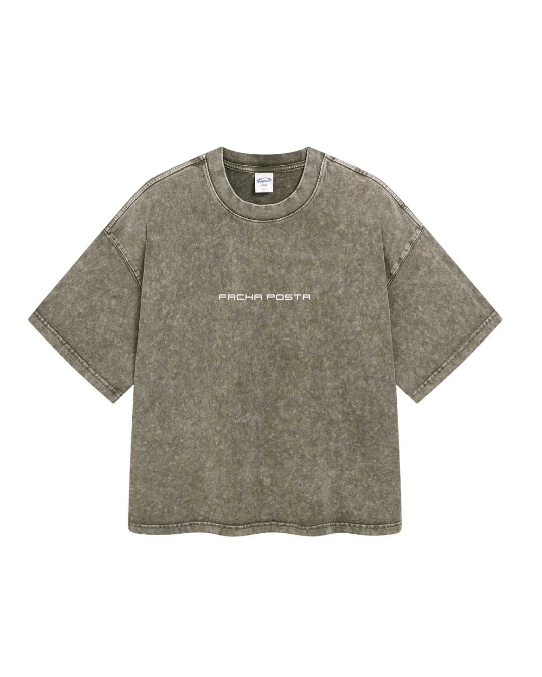 REMERA BOXY WASHED (PIEDRA)